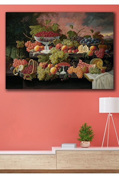 Hediyeler Kapında 50x70 Meyve Cenneti Kanvas Duvar Tablo