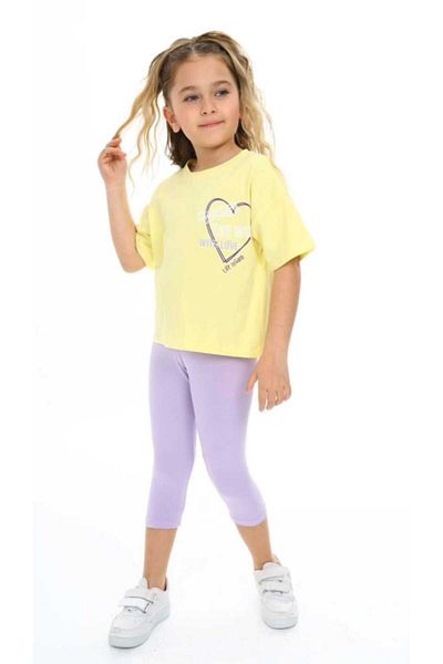 BİR DOZ ÇOCUK GÜLÜŞÜ Girl's Cotton Summer Suit
