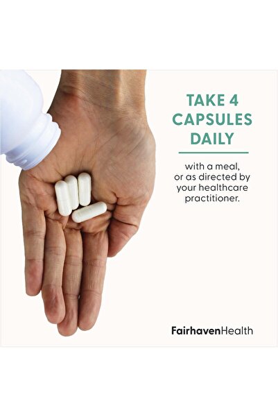 Fairhaven Health Myo-Inositol 2000mg Supplement | Vegan B8 Capsules | Gluten, Dairy, Soy Free | 120 Capsules