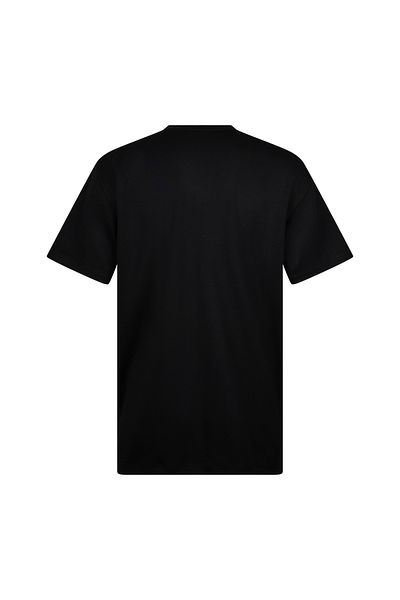 Hatemoğlu Μαύρο T-Shirt Regular Fit Crew Neck Βαμβακερό Basic T-Shirt