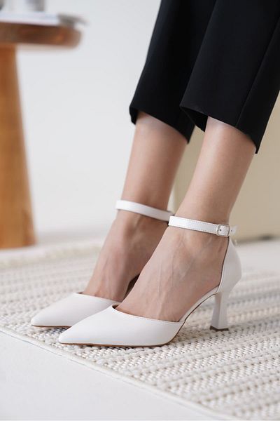 stoneclass Women's Black Ankle Evening Dress Shoes with Thin Heels, First Class Quality for the Most Stylish Steps on Your Special Occasions