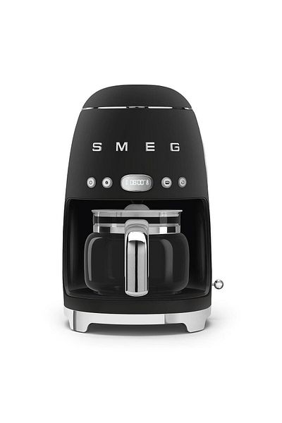 SMEG 50's Style Dcf02 Matte Black Filter Coffee Machine Special Edition