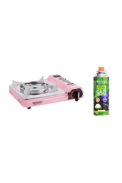 Orcamp Seramik Pro Kamp Ocak Pembe CK-508+1 Adet Kartuş KTS-227 ORC-018-A1