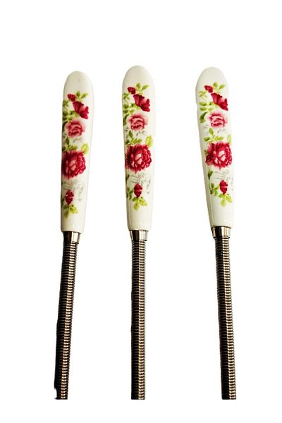 MOTİFİLLA HARMAN Mini Whisks - 20 cm with Porcelain Handle, 3 Units