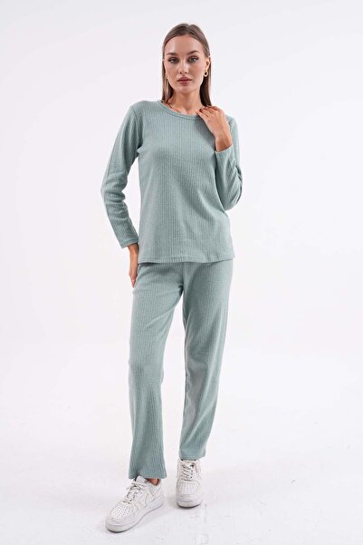 ŞİMAL Women's Embroidered Camisole Two-Piece Set 255012 -