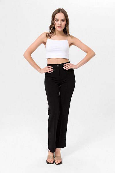ŞİMAL Women's Flared Trousers 245102 - Grassy