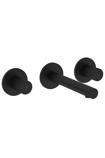 VitrA Baterie Lavoar Baie Ingropata Cu 3 Rozete, Finisaj Matte Black