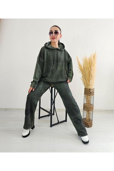 6 butik altı üstü butik Σετ αθλητικής φόρμας με 3 νήματα χωρίς ράχη με κουκούλα με κουκούλα