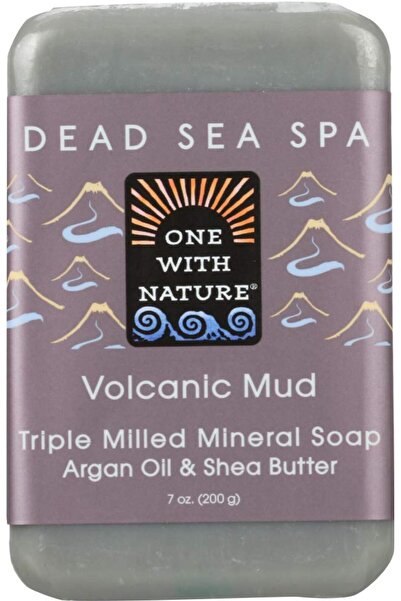 One With Nature صابون الطين البركاني، 7 أونصات (عبوة من 3 قطع)