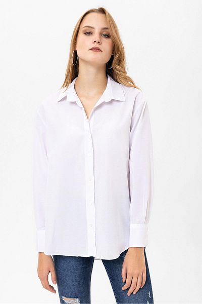 ŞİMAL Cămașă de damă oversize din popelin 250242