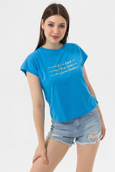 ŞİMAL Tricou de damă cu imprimeu folie - 250036