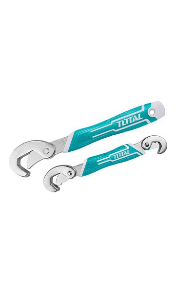 TOTAL Bent Wrench Set 9-32mm - Heavy Duty Chrome Vanadium Steel, Ergonomic Handle & Tight Spaces