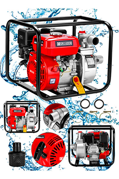 Graizer Alman 3" Benzinli Su Motoru 3 Parmak – Güçlü Dayanıklı ve Yüksek Performanslı
