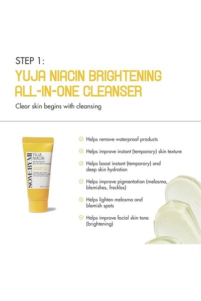 Some By Mi Korean Yuja Niacin Anti-Blemish Starter Kit - Toner + Serum + Gel Cream + Sleeping Mask