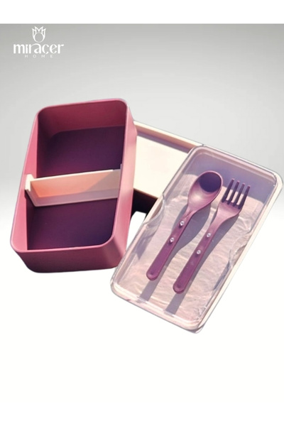 Miraçer Pink Rectangular Storage Container Nutrition and Food Container