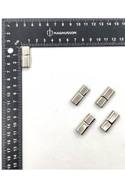 BONCADAS 6x12 MM DERİ BİLEKLİK KİLİTİ OVAL MIKNATISLI KİLİT (5 ADET)
