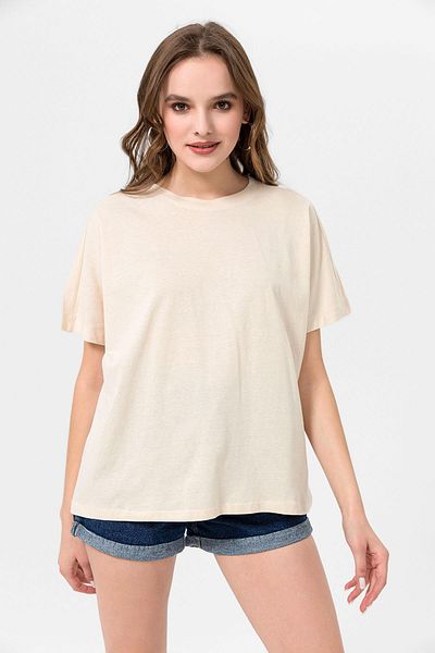 ŞİMAL Tricou oversize pentru damă cu gât crew - 250019