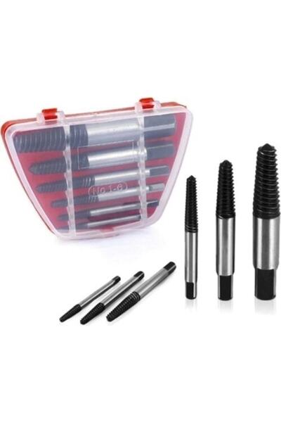 Genel Markalar Ters Kılavuz Takımı 6 Parça - Kırılmış Vida Civata Sökme Apara...