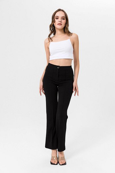 ŞİMAL Women's Flared Trousers 245102 - Grassy