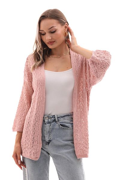 ŞİMAL Women's Open Front Thin Knitted Cardigan 250345   -