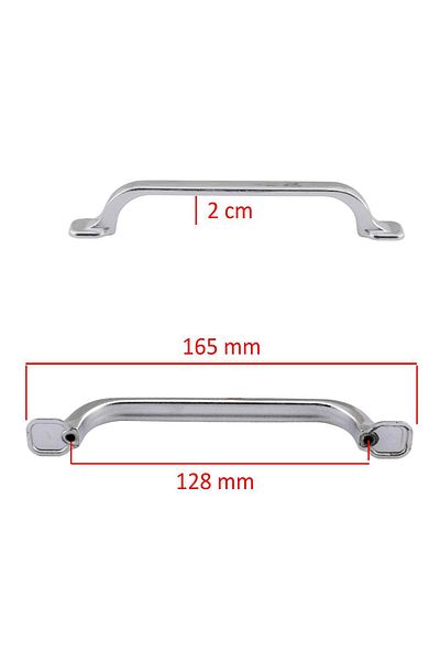 Badem10 Zümre Chrome (128 MM - 12,8 CM) Mobilier metalic Sertar de bucătărie Dulap dulap Mâner Mâner 10 buc