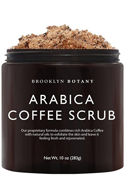 Brooklyn Botany مقشر ملح البحر الميت والقهوة العربية 10 أونصة - مرطب ومقشر وم...