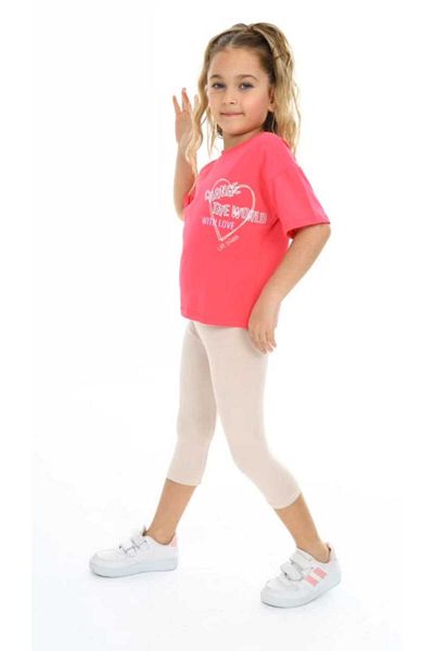 BİR DOZ ÇOCUK GÜLÜŞÜ Girl's Cotton Summer Suit