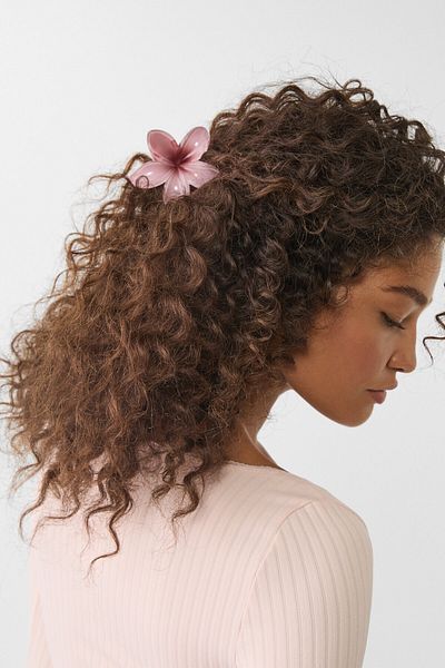 Stradivarius Set of 3 floral hair clips