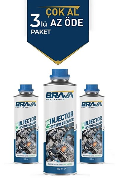 Brava A700 ENJEKTÖR SISTEM TEMIZLEYICI - BENZİN&DİZEL UYUMLU 3 ADET