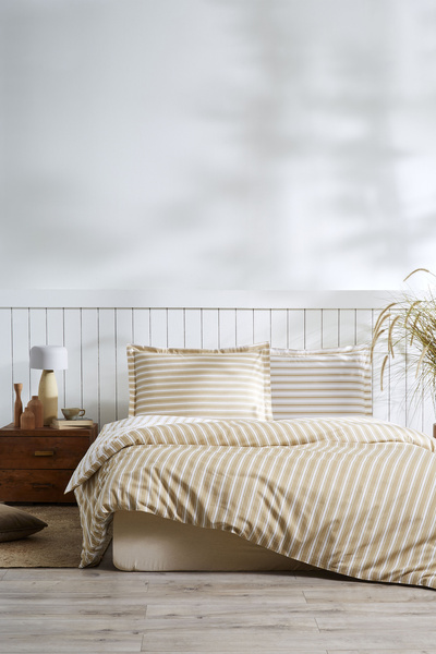 Özdilek Trioline Çift Kişilik Lastikli Çarşaf Nevresim Takımı