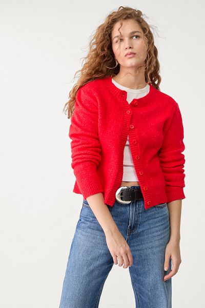Stradivarius كارديجان محبوك بأزرار