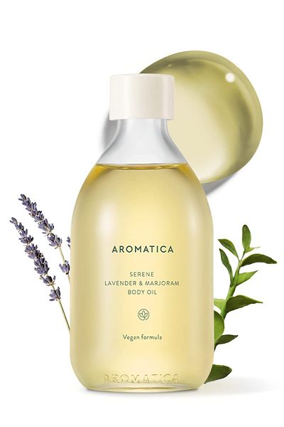Aromatica Serene Body Oil Lavender & Marjoram - 100ML - Aromatherapy Massage Oil for Women