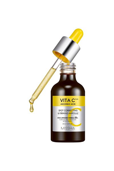 Missha Korean VITS C Plus Ascorbic Acid Spot Correcting & Firming Ampoule - 30ml