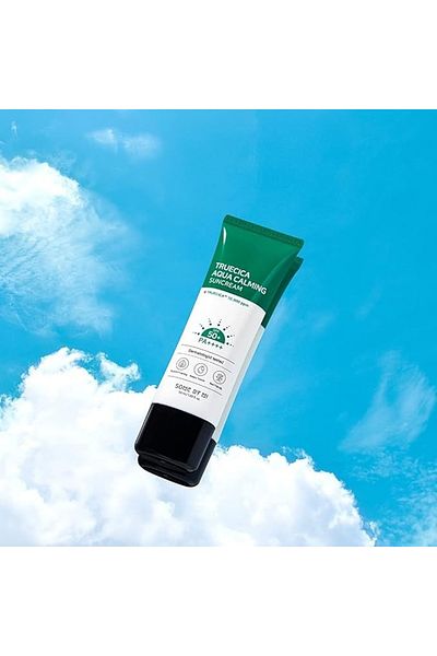 Some By Mi Korean Truecica Aqua Calming Sun Cream SPF50+, Pa++++ Brightening & Calming Effect - 50Ml