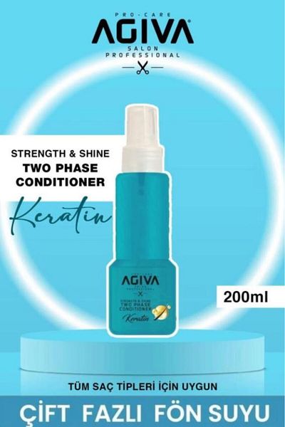 Agiva Double Phase Blow Drying Water for Very Weathered Weak and Matte Hair 200ml