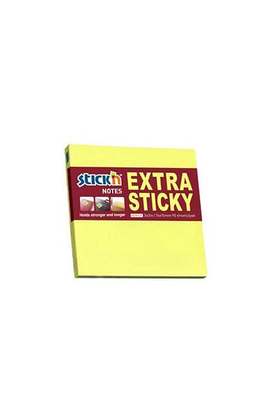 Gıpta Extra Adhesive Note Paper Stickn 76x76 Neon Yellow 90 Sheets