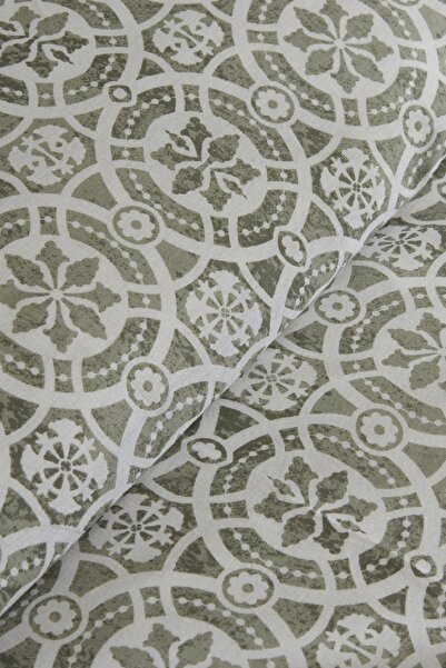 Karaca Home 100% Cotton Single Green Lea Duvet Cover Set