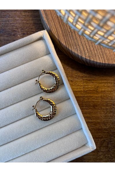 Miltonia Vintage Hook Steel Earrings