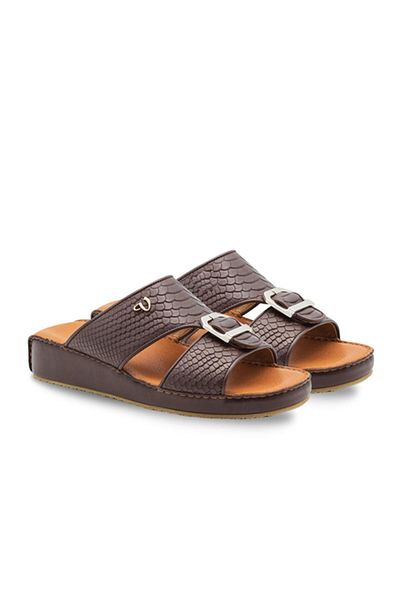 Vario Brown Leather Snake Print (Brown Leather Snake Print)