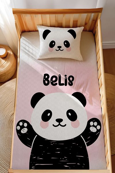 Homamia 100% Pu Cotton Panda Jacquard Montessori Pique Set
