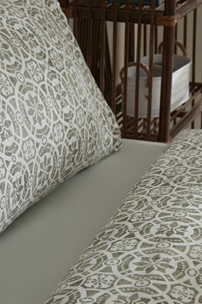 Karaca Home 100% Cotton Single Green Lea Duvet Cover Set