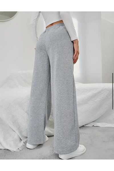 GERLAY Women's Gray Straight Leg Sweatpants