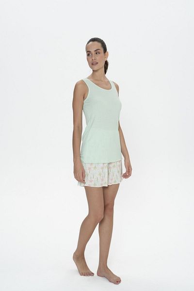 U.S. Polo Assn. Set de pantaloni scurți pentru femei cu licență New Season, cu gât rotund