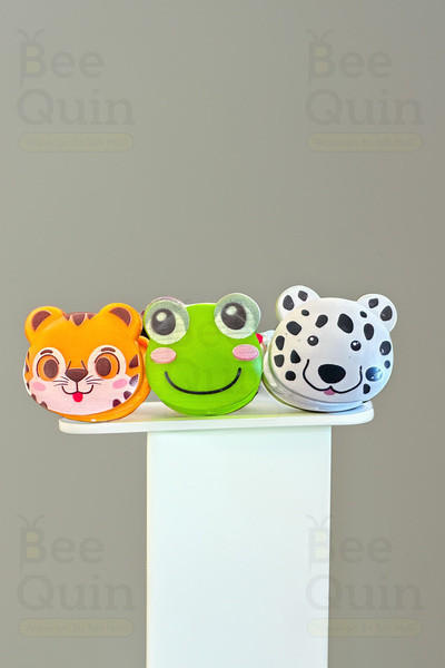 BeeQuin 3'lü Sevimli Hayvan Paket Klipsi Poşet Ambalaj Torba Kapatma Aparatı Kapatıcı Mandal