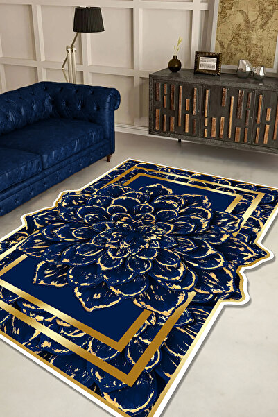 CAPPİO HALI Dijital Baskılı Makinada yıkanabilir Salon Halısı Mutfak Halısı Yolluk Halısı - CP2072