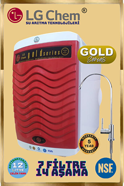 ligth gastro LG Chem GOLD SPECIAL KIRMIZI 12 LİTRE 7 FİLTRE 14 AŞAMA SU ARITM...