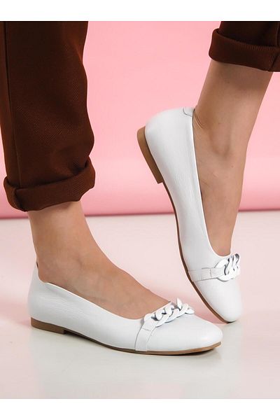 Shoescloud Balerini de damă din piele naturală