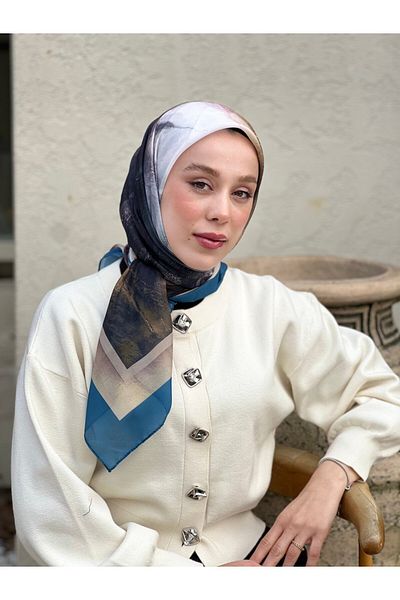 Modakaşmir 110 cm Abstract Pattern Scarf