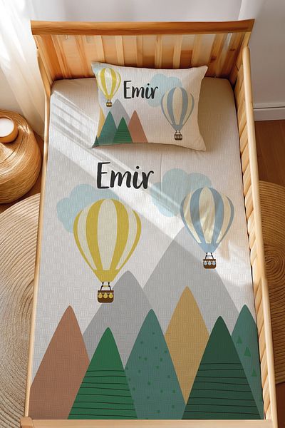 Homamia 100% Cotton Mountain and Balloon - Montessori Pique Set