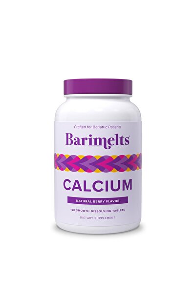 BariMelts Calcium Citrate with D3 & Magnesium - 120 Tablets (1-Month Supply) - Berry Flavor